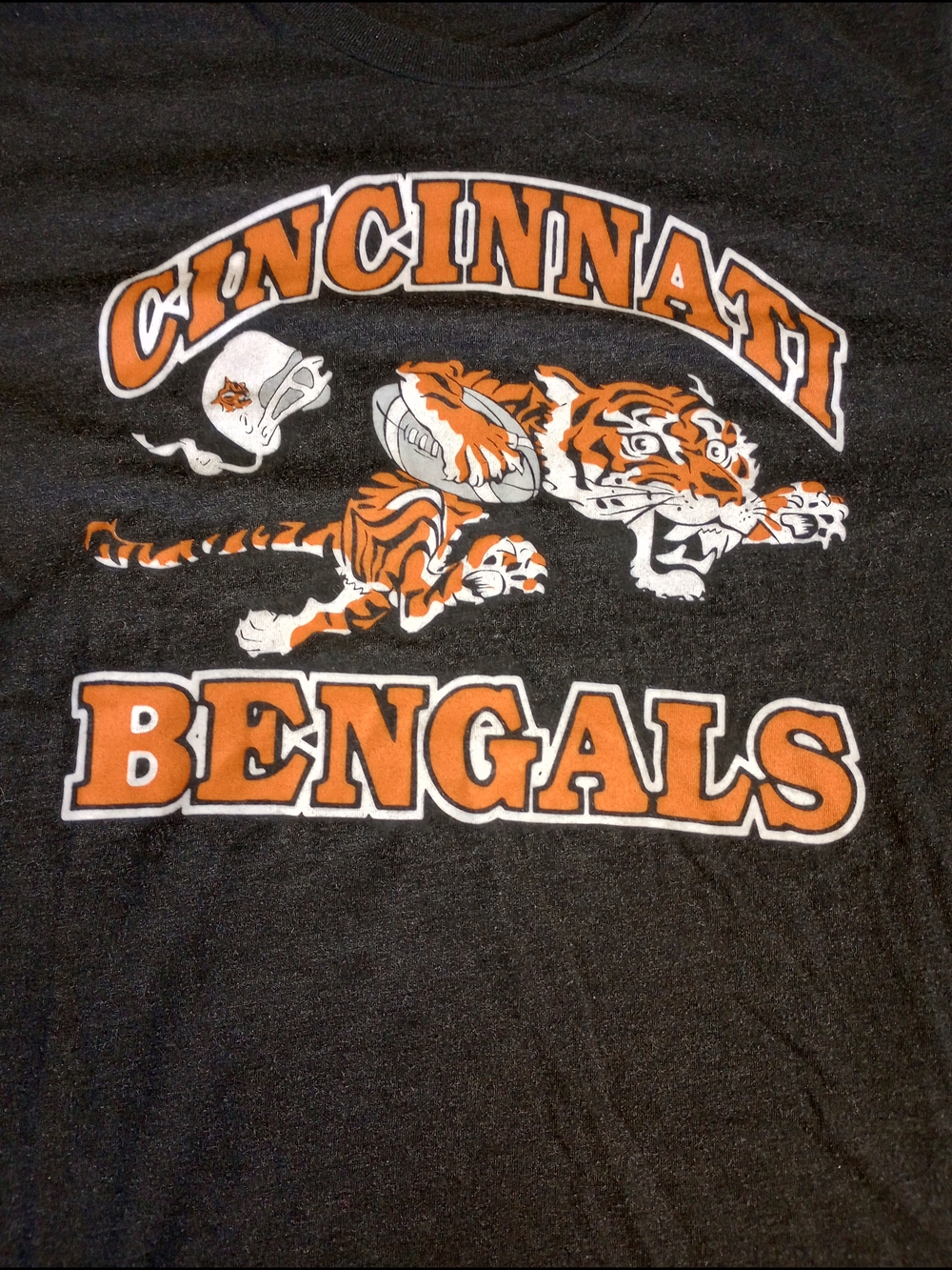 Cincinnati Bengals Black & Orange Homage Graphic Tee Size Medium